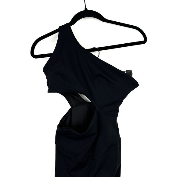 Free People Movement Transend Limits Onesie Bodysuit Asymmetric Cutout Black XS - Picture 4 of 12